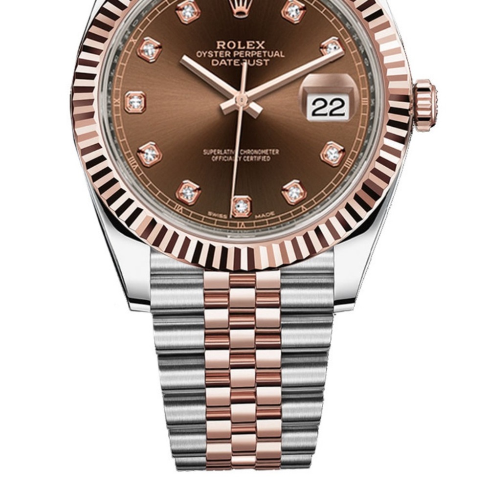 Rolex Datejust 40mm Everose Gold and Steel